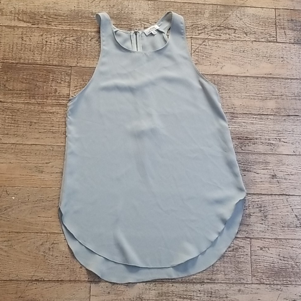 Wilfred Sevres blouse muted green tank top small